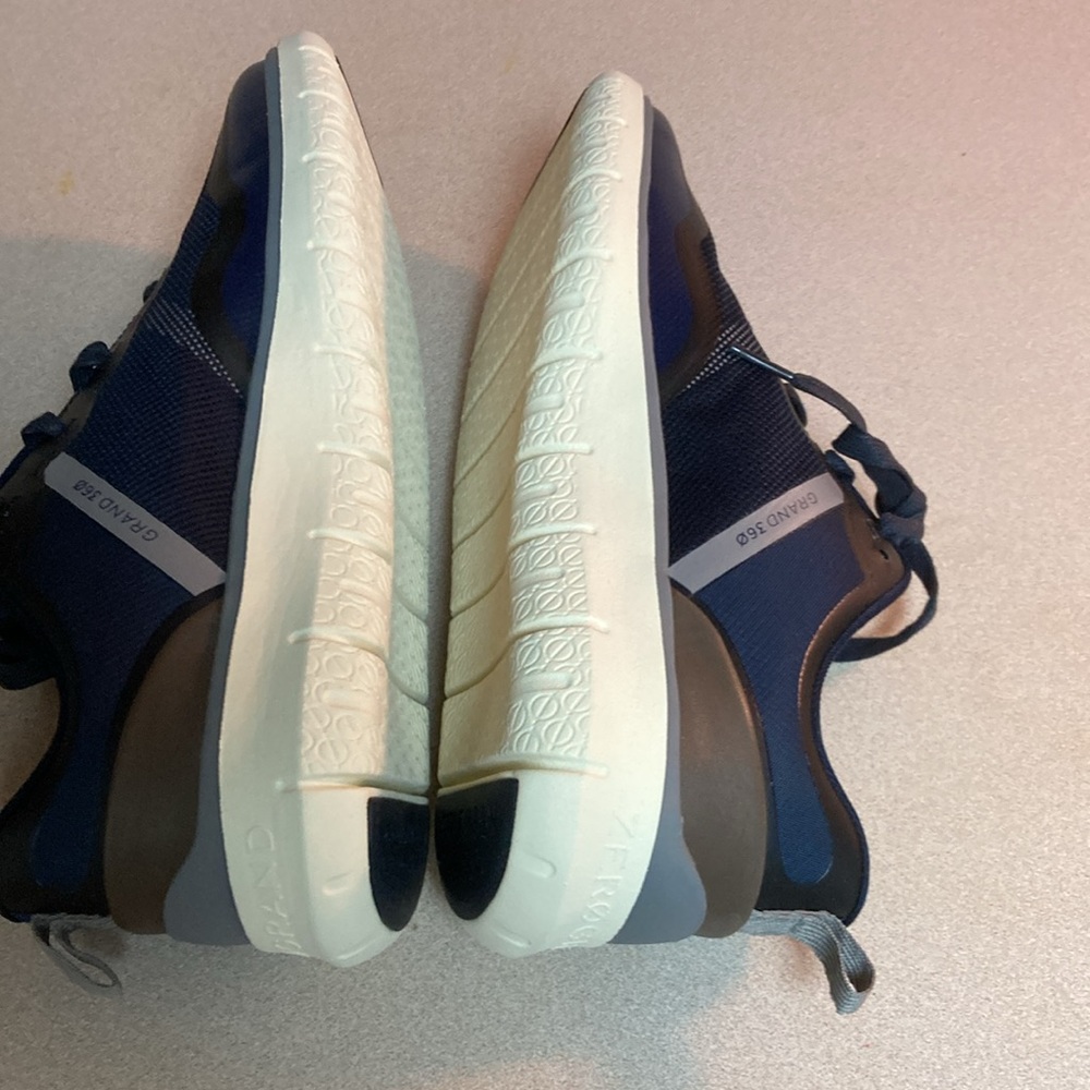 NWOT Men’s Cole Hahn 11M Navy/Truffle/Ivory Sneakers—Generation Zero Grand TXT - Picture 5 of 9